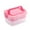 Hot Pink HOT, variant on PPgejGEK Large Capacity Double Layer Lunch Box Portable Fruit Lunch Box With 4 Compartments Leak Proof Seasoning Box Removable Tray Lunch Box