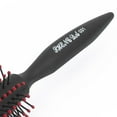 thumbnail image 4 of Unique Bargains Black Plastic Tapering Handle Round Brush Bristles Curly Hair Comb Hairbrush for Hairdresser, 4 of 6