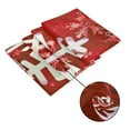 thumbnail image 5 of Merry Christmas Snowflake Shower Curtain Set Happy Holiday Winter Red Bathroom Decorative Winter Waterproof Fabric 70x70 Inch, 5 of 7