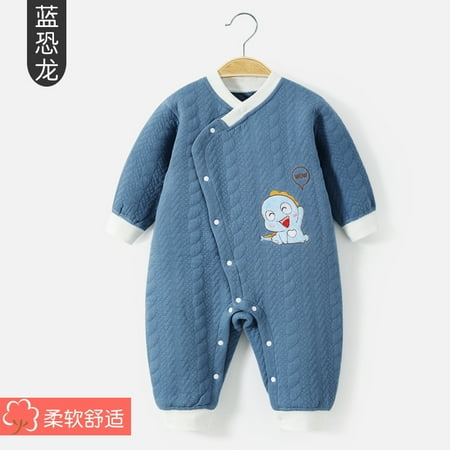 

QWZNDZGR Newborn Baby Autumn Clothes Baby One-Piece Clothes Thickened Cotton Climbing Clothes Men s One-Year-Old Women s Autumn Warm Fashion Clothes Rompers