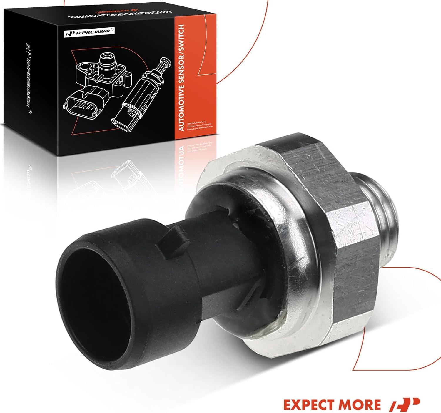 A-Premium Engine Oil Pressure Sensor Switch Compatible with Buick LaCrosse Cadillac Chevrolet Colorado Pontiac Saab 9-3 Saturn