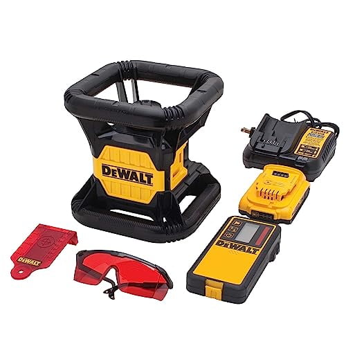 DEWALT 20V MAX Laser Level, Rotary, Red, 150-Foot Range (DW074LR)