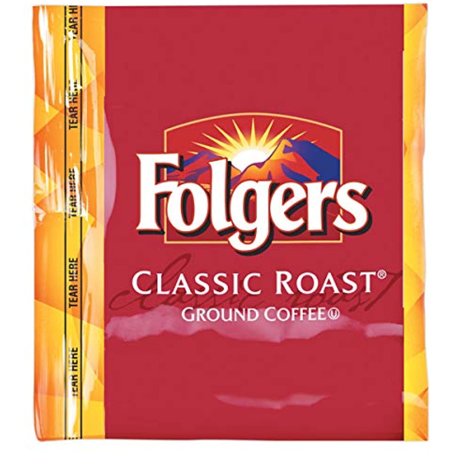 Folgers Classic Roast Coffee Fraction Packs, 0.9 Oz, Box Of 36 Packs