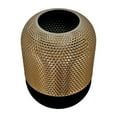 thumbnail image 2 of Bergamo Art 8 Inch Tall Decorative Handmade Glass Cylinder Flower Vase in Black, 2 of 4