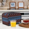 thumbnail image 6 of Uemuo Vintage Corn Pattern in Red Blue Print Toaster Cover 2 Slice, Small Kitchen Appliance Covers, Toaster Oven Cover with Loop, Bread Machine Cover Dust Cover Protection, 6 of 7