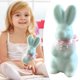 thumbnail image 1 of Easter Flocking Ornaments Plush Bunny Spring Decoration Scene Arrangement Gift, 1 of 9