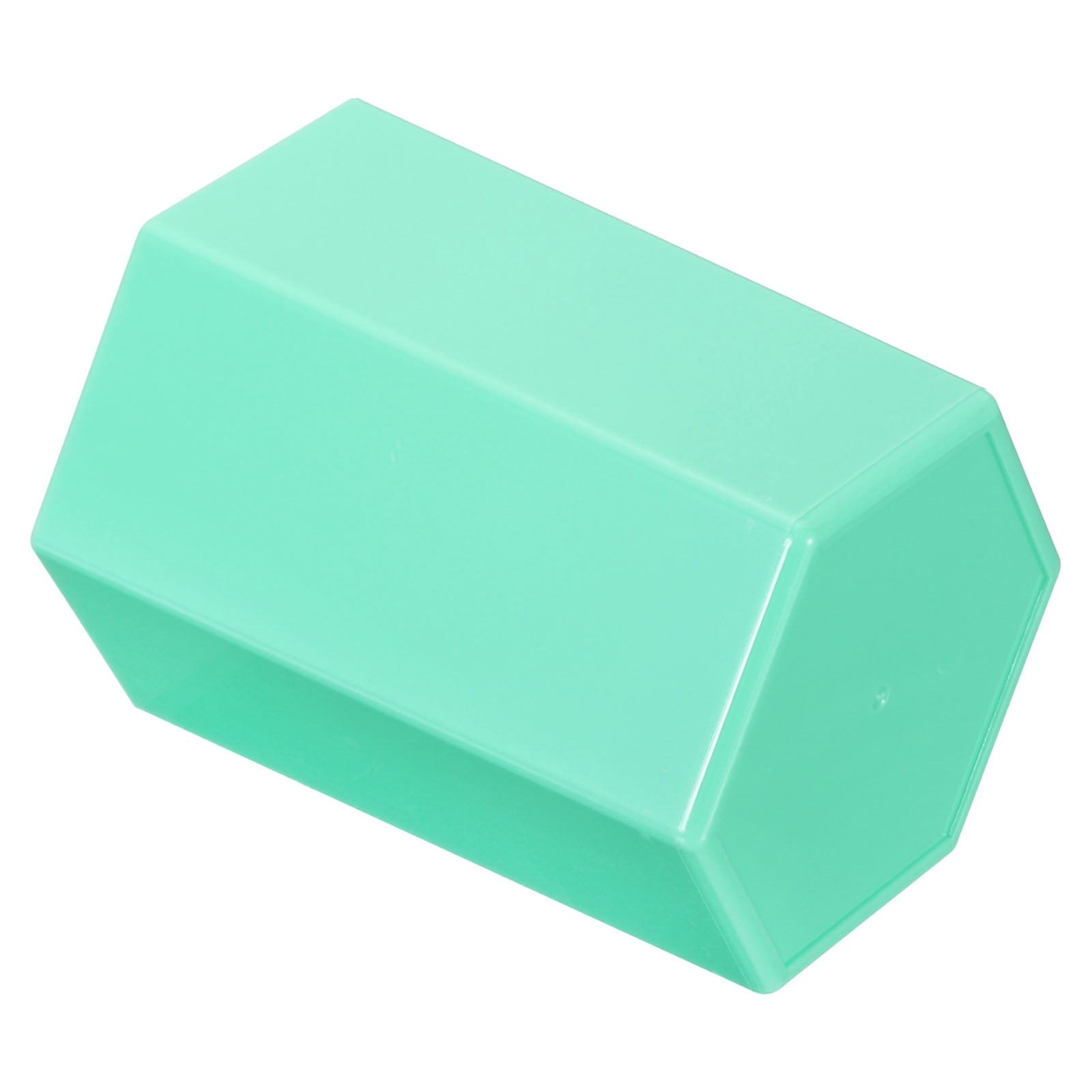 Unique Bargains Pencil Holder Plastic Makeup Brush Holder Hexagon Office Green