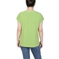 thumbnail image 3 of NY Collection Women's Short Extended-Sleeve Grommet Neck Knit Top, 3 of 4