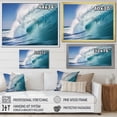 thumbnail image 4 of Designart "Aqua Force Of The Sea Surge III" Coastal Floater Framed Wall Art Prints, 4 of 5