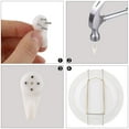 thumbnail image 4 of Metal 8.7 to 11 Inch Spring Plate Hangers Wall Holder Hook Display Gold Tone, 4 of 7