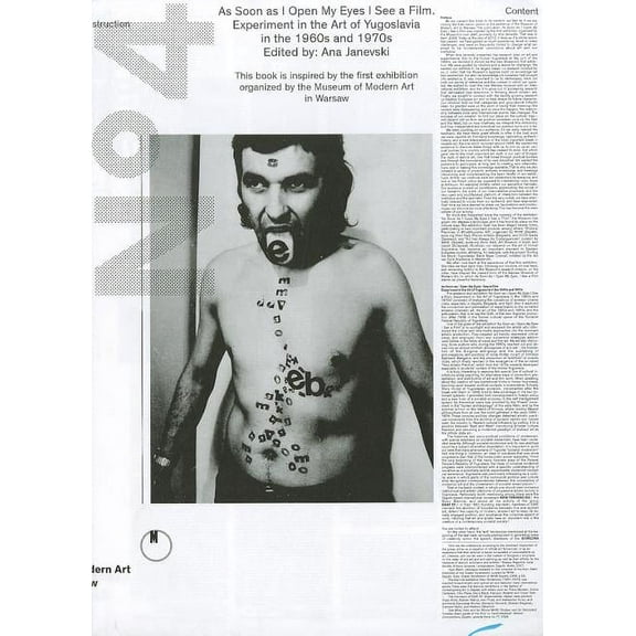 As Soon as I Open My Eyes I See a Film : Experiments in Yugoslav art in the 60s and 70s (Paperback)