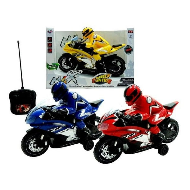 Boys Highway Moto Remote Control RC Motorcycle Car w/ 180 Degree