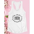 thumbnail image 3 of Best Mom Vintage Lacey Nature Racerback Tank Women -Image by Shutterstock, Female Medium, 3 of 4