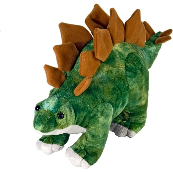 Wild Republic Dinosauria Mini Stegosaurus Stuffed Animal, 10 Inches