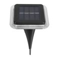 thumbnail image 1 of Lámpara solar de tierra, luz solar de jardín IP65, iluminación solar impermeable con lámpara de seguridad de encendido/apagado automático (paquete de 2, blanco cálido 3000 K), 1 of 5