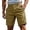 b-417Khaki1750, variant on PIMSSY Men Shorts Versatile Casual Shorts For Summer Solid Color Easywear Comfort Breathable Lightweight For Everyday Leisure Outdoor Male Stylish Bottoms