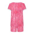 thumbnail image 5 of Levmjia Womens Pajama Set 2 Piece Short Sleeve Cotton Sleepwear Loungewear Soft Comfortable Summer Nightwear Set Casual Home Wear Relaxing Outfit, 5 of 5