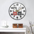 thumbnail image 2 of Yayeee Wall Clock for Living Room 9.5 inch Battery Operated Round with Holder, Black Chubby Cat, 2 of 7