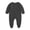 Black, variant on Baby Girls and Boys Outfit Infant Cotton Long Sleeve Newborn Romper Button Down Unisex Footie Jumpsuit (Pink, 3-6 Months)