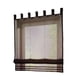 thumbnail image 2 of Cortinas Bordadas de Poliéster Sunnimix Café 100 × 155cm Voile Roman Curatins, 2 of 8