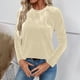 thumbnail image 5 of Ounisa Long Sleeve Shirts for Women Casual Fashion Loose Fit Womens Tops Crewneck Basic Pullover Tunics, 5 of 9