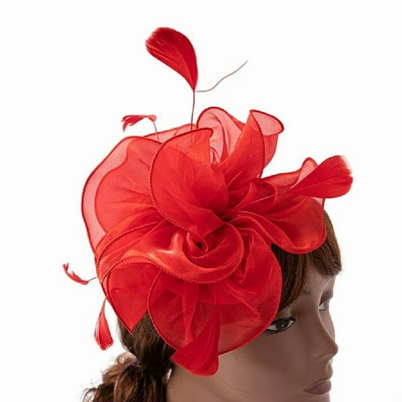 Yokua Feather Fascinator Hat Tea Party Headband Women Fascinator Headband