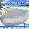 thumbnail image 4 of relayinert Dustproof Cover Premium Waterproof Protection For Boat Polyester Waterproof Cover Boat Cover Waterproof And Dustproof silver 380*94*46cm 1Set, 4 of 6