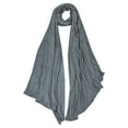 thumbnail image 2 of Light Gray Soft Stretch Lightweight Jersey Hijab Rectangle Women's Head Scarf Wrap, 2 of 2
