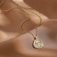 thumbnail image 4 of SAYOO Collar largo de suéter para mujer, colgante de elefante de dibujos animados, cadena brillante informal para fiesta en forma de moneda SAYOO Moda, 4 of 9