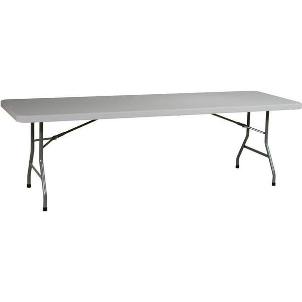 Office Star Resin Multipurpose Rectangle Table 8 Feet Long Light