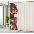 thumbnail image 5 of Ambesonne Tattoo Shower Curtain, Ethno Fashion, 69"Wx70"L, Multicolor, 5 of 5