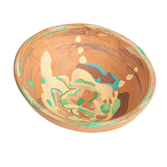 Creative Co-Op Terra-cotta Decorative Bowl, Multicolored