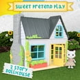 thumbnail image 4 of Honey Bee Acres Sunflower Country Cottage – 17 Piece Dollhouse with Miniature Furniture & Exclusive Cat Figure – Doll Playset for Kids Ages 3+, 4 of 7