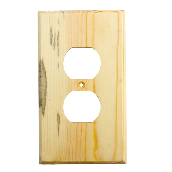 Switch Plate - Traditional - 1 Duplex - Blued Pine