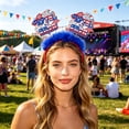 thumbnail image 5 of ZhangC 4th of July Patriotic Headband, Independent Day Red White and Blue Headband Decoration, 250th Anniversary Patriotic Accessories, Gifts for Women, 5 of 6