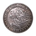 thumbnail image 1 of Liquidation! Badge Commémoratif Antique Sorcière d'Halloween, Argent, 1 of 8