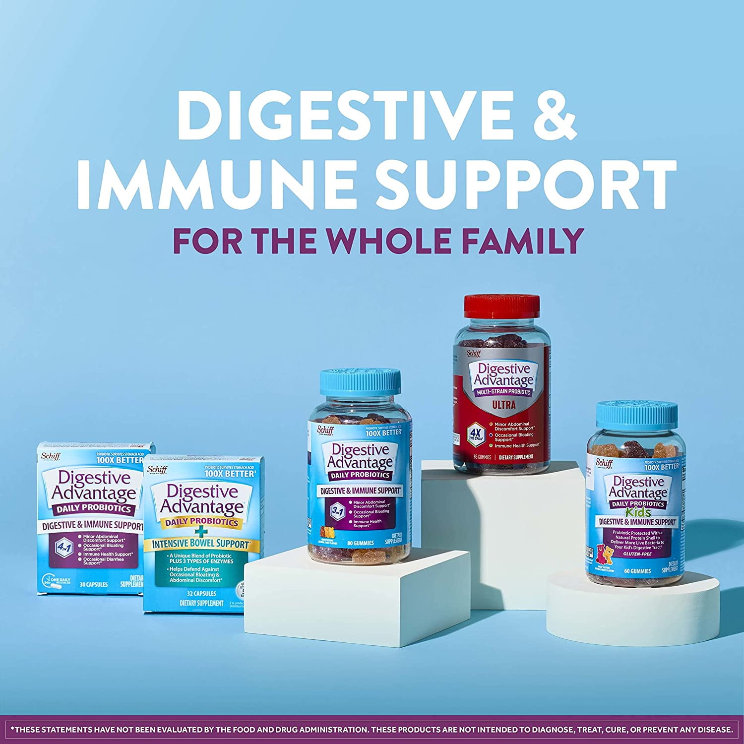 Digestive Advantage IBS Probiotics For Digestive Health & Intensive Bowel Support, Probiotics For Women & Men with Digestive Enzymes, Support for Occasional Bloating & Gut Health, 96ct Capsules