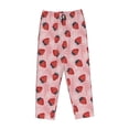 thumbnail image 4 of Xecao Strawberries Women's Straight Lounge Pajama Pants: The Epitome of Relaxed Sleepwear, 4 of 9
