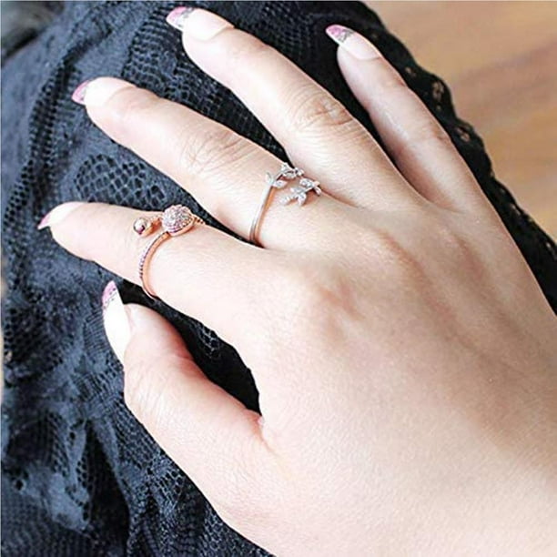 Finger ring design clearance in gold for girl