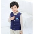 thumbnail image 5 of Staki Toddler Vests Boys Puffer Vest Kids Winter Quilted Sleeveless Jacket(Navy,10-13 Years), 5 of 5
