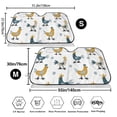 thumbnail image 7 of Lsque Farm Roosters Car Windshield Sun Shade | Accordion Folding Style Auto Shade for Car Truck SUV Van | Blocks UV Rays Sun Visor Protector | Small, 7 of 7