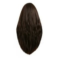 thumbnail image 2 of Fiudx Peluca de Cabello Largo, Rizado y Ondulado, de Fibra Sintética Marrón, con Diseño Elegante para Cosplay, Fiestas Temáticas y Conciertos. Tamaño Ajustable, para Uso Diario, 66 Cm de Largo. Peluc, 2 of 6