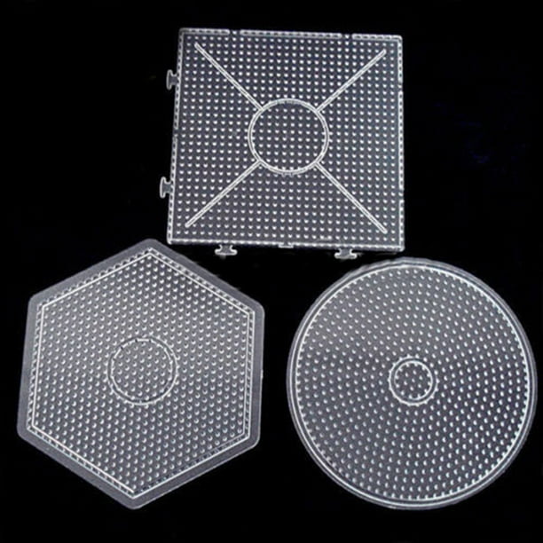 Clear Square Hexagon Round Large Pegboards Board for Hama Fuse Beads
