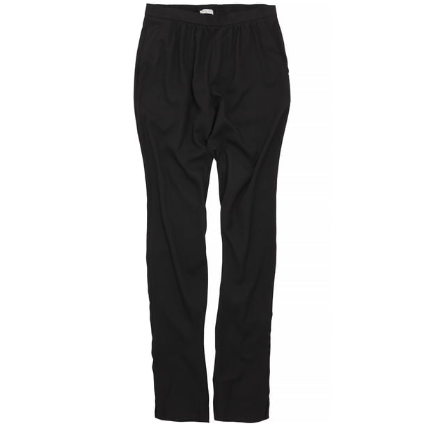 Brave Soul - Pantalones de cintura alta modelo Dandy para mujer (Negro)