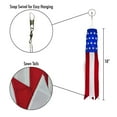 thumbnail image 3 of In the Breeze 5034 — 18-inch Stars & Stripes Windsock — Patriotic Hanging Windsock Decor, 3 of 6