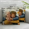 thumbnail image 3 of Personalized Square Pillow for Granddaughter from Grandma Grandpa Gifts for Granddaughter Granddaughter Honey Bee Hug This Pillow  Name Double Sided Sofa Couch Cushion On Birthday, 3 of 5