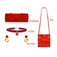 thumbnail image 1 of Encanto Dolores Madrigal Cosplay Disfraz De Mujeres Adultas Niños Niñas Princesa Vestido De Halloween Peluca Diadema Bolsa Pendientes Traje, 1 of 4
