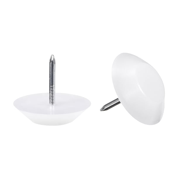 Protector de patas de silla y mesa de muebles de 22mm de diámetro blanco 30pcs