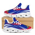 thumbnail image 1 of Zapatillas de malla para hombre, diseño de marca con la bandera de Haití, informales, con cordones, transpirables, para caminar, 1 of 6
