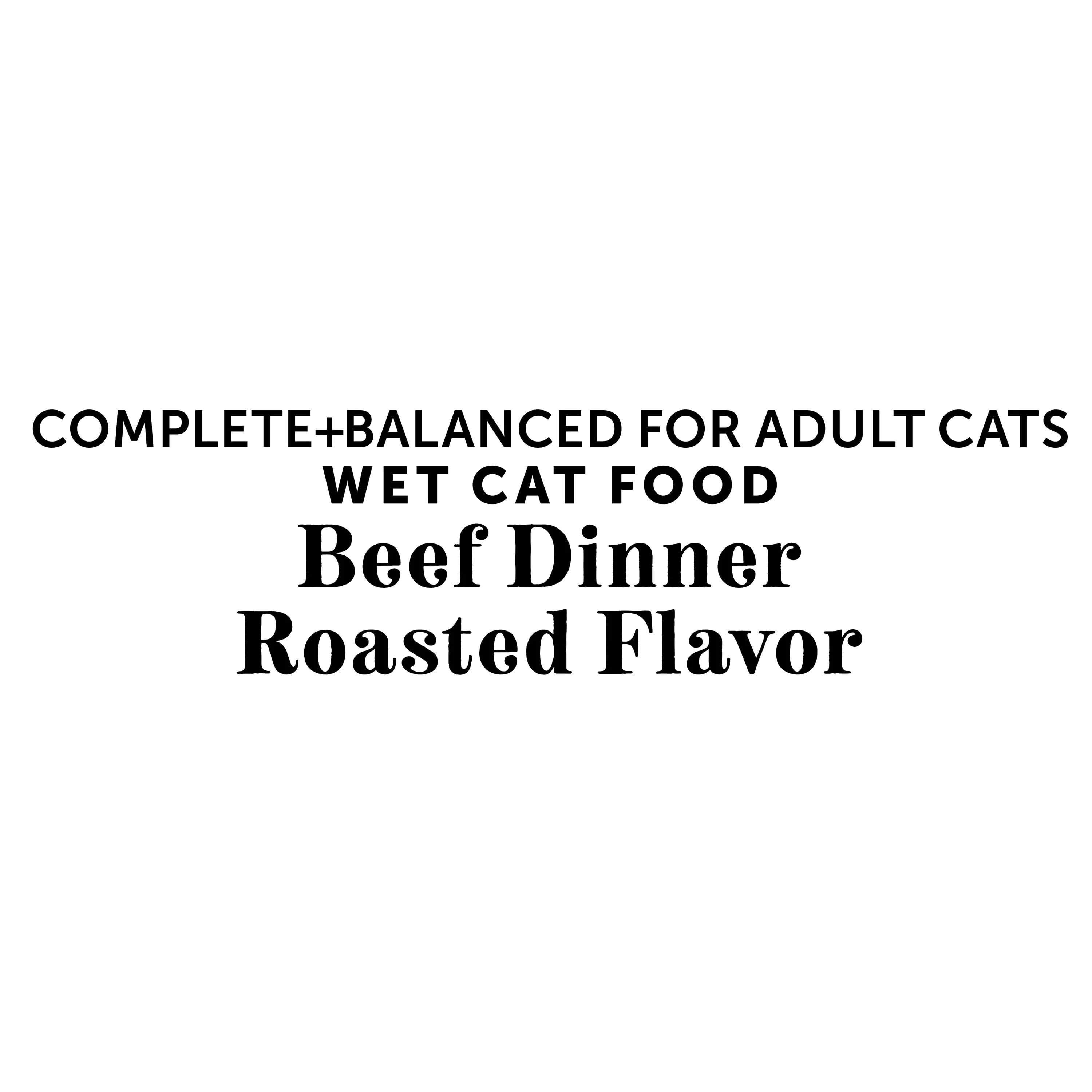 (12 pack) Vibrant Life Beef Dinner Roasted Flavor in Gravy Wet Cat Food, 3 oz Can